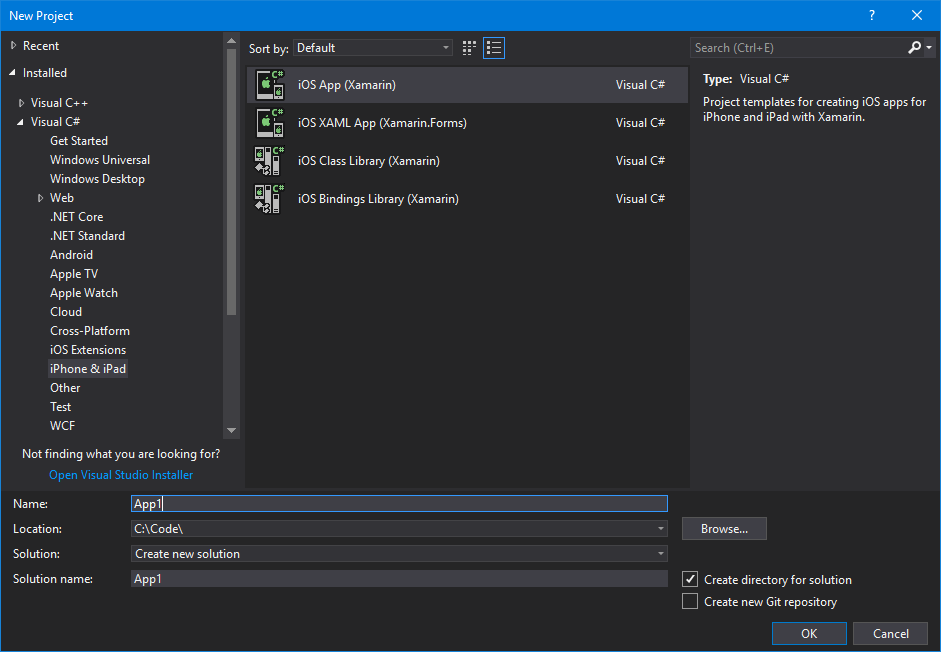 Visual Studio&rsquo;s new Templates User Interface